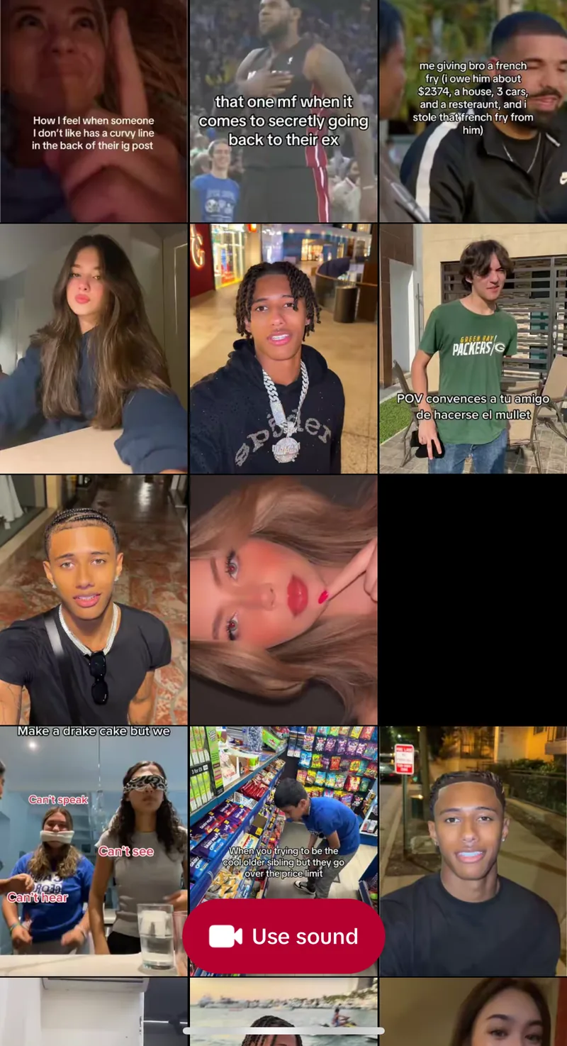 Video dei creator con il suono